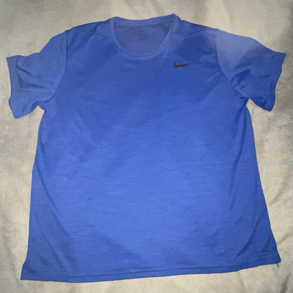 Men's Nike Pro Dri-FIT Blue Short Sleeve Performance T-Shirt 3XLT